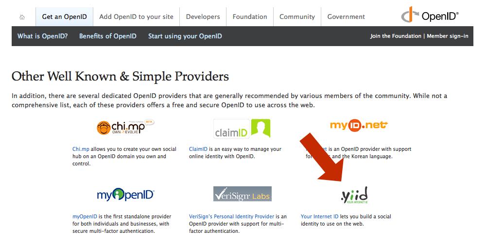 YIID on OpenID.net