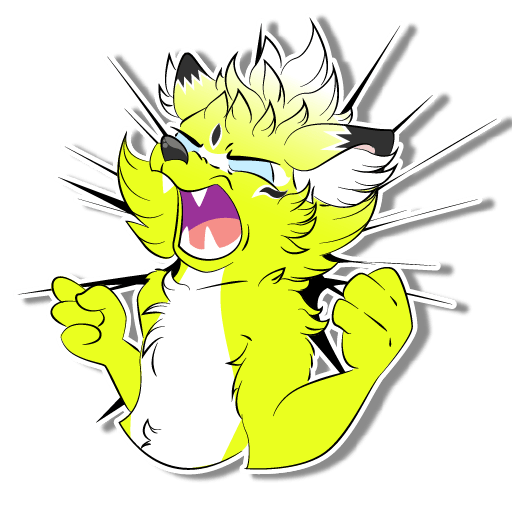 Powering Up Sticker