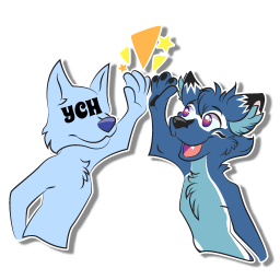 High Paw (high five) sticker