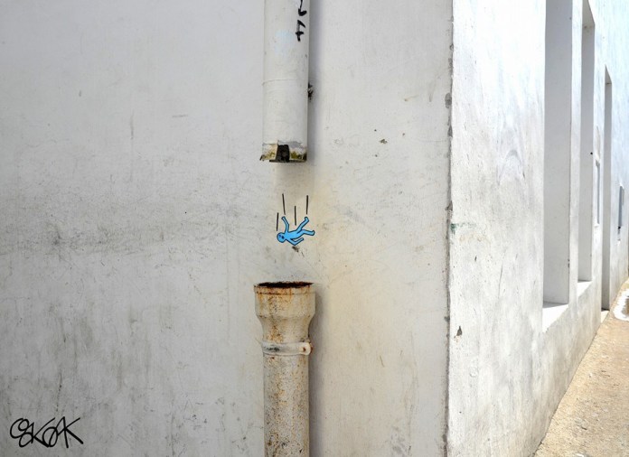 Street Art by Oakoak - Fall