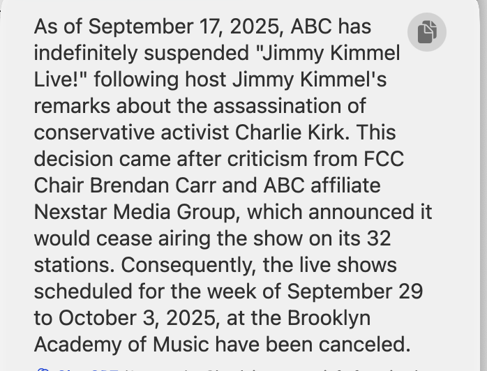 Kimmel Kanceled