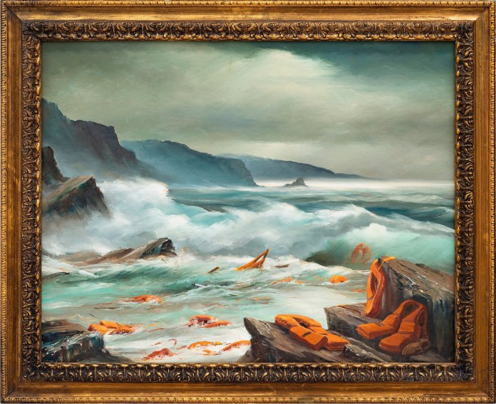 Mediterranean Sea View from 2017 by Banksy