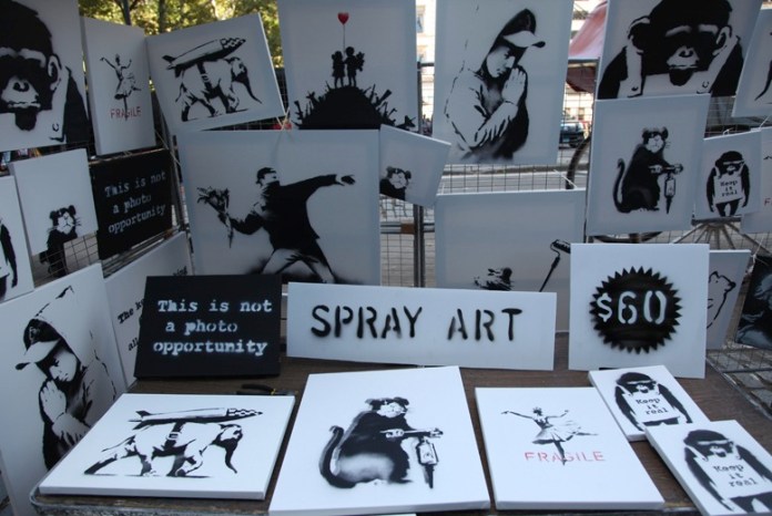 Banksy selling art