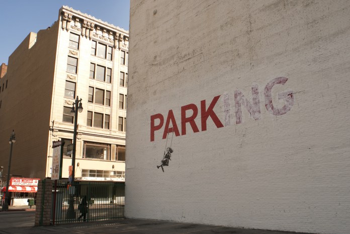 "Park(ing) by Banksy at Westwood (Westwood and Kinross)