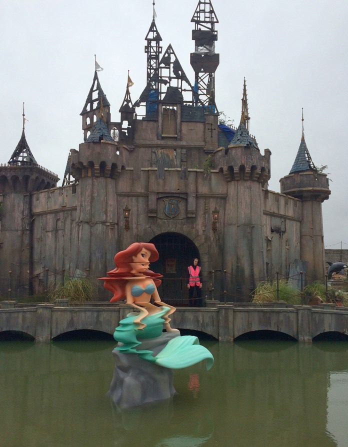 Street Art by Banksy and other artists in London, England - Dismaland 2