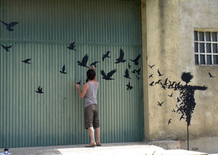 Street Art by Pejac in Salamanca, Spain 2