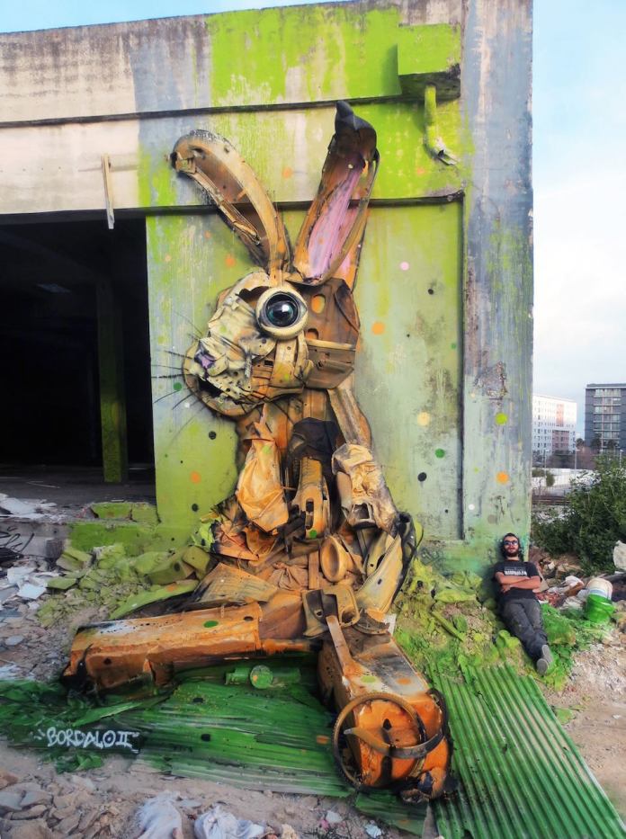 3 Street Art by Bordalo II in