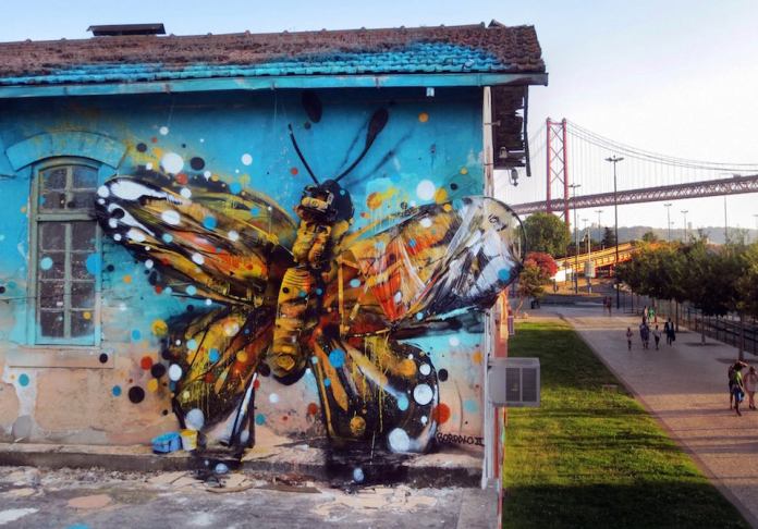 12 Street Art by Bordalo II in Alcantara Lisbon