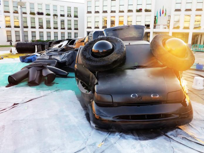 17 Street Art by Bordalo II in Agueda, Portugal 2