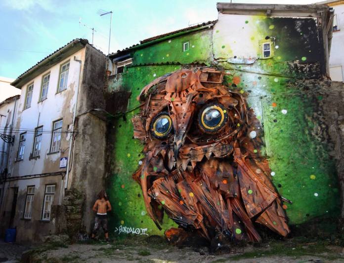 5 Street Art by Bordalo II at Wool Urban Art Festival