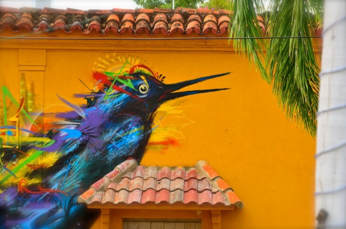 Graffiti by Yurika in Cartagena, Colombia 2