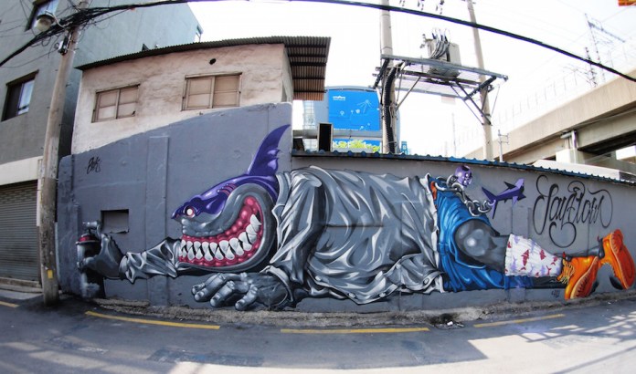 Street Art from Seoul Area, South Korea. Photo by Mark Johnson 2
