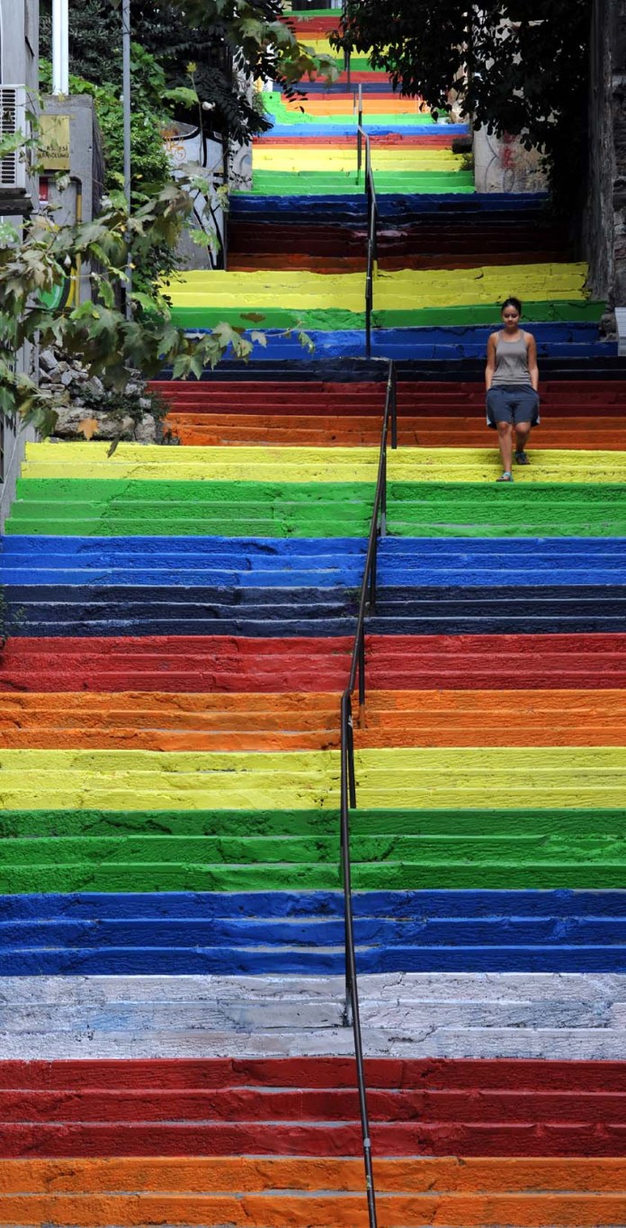 Street Art Color Steps in Turkey 1