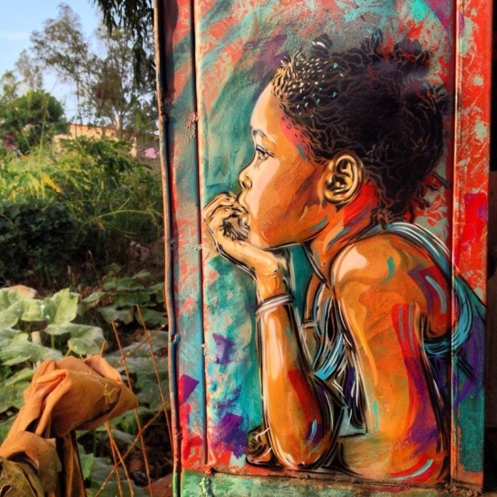 Street Art by C215 in Senegal 2