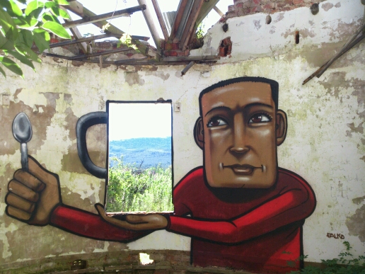 Street Art by FALKO, stutterheim in Eastern Cape, South Africa