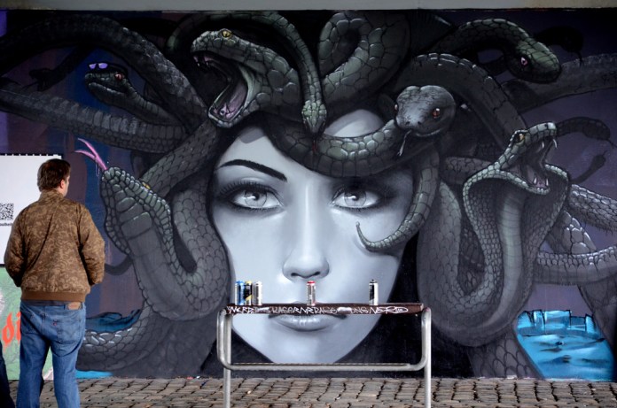 Graffiti by COR in Frankfurt, Germany