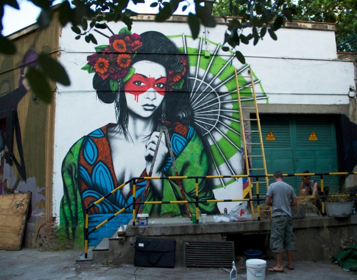 Street Art by Fin DAC in Madrid, Spain. Photo by Miss Kaliansky