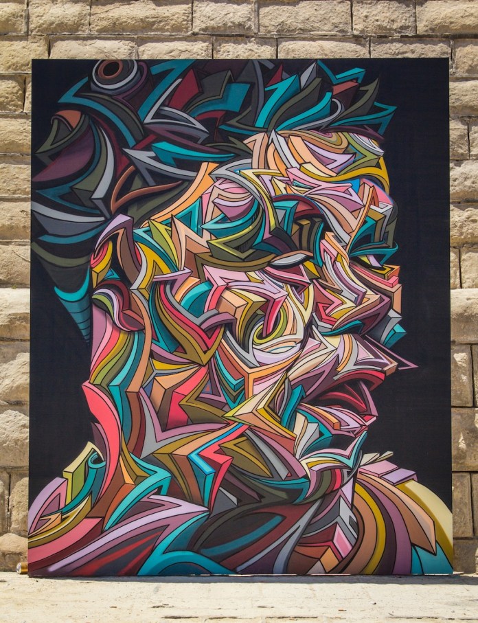 By Shaka at the Sliema Street Art Festival. Photo by Asperholm Productions in Sliema, Malta