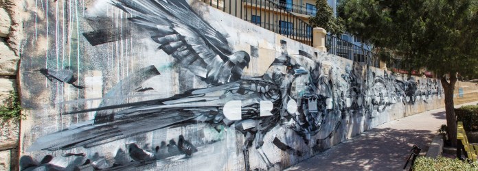 By Steve Locatelli and Smates at the Sliema Street Art Festival. Photo by Asperholm Productions in Sliema, Malta 1