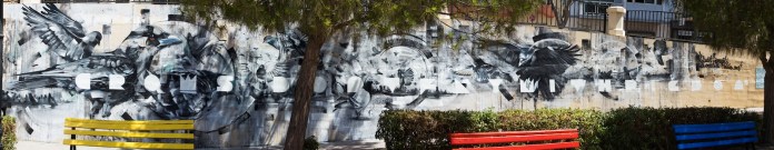 By Steve Locatelli and Smates at the Sliema Street Art Festival. Photo by Asperholm Productions in Sliema, Malta 2