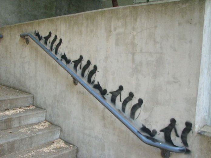 Street Art Penguins