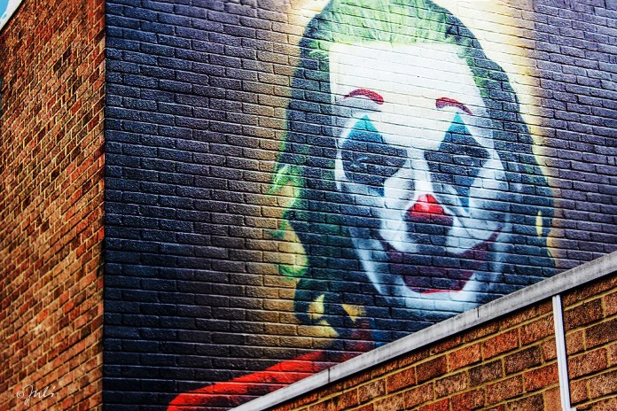 #Joker portrait - #StreetArt by #GRAFFITILIFE in #London, #England