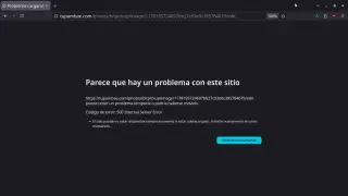 Blank error page message coming up after the intent too send the ALTtext update for the image.