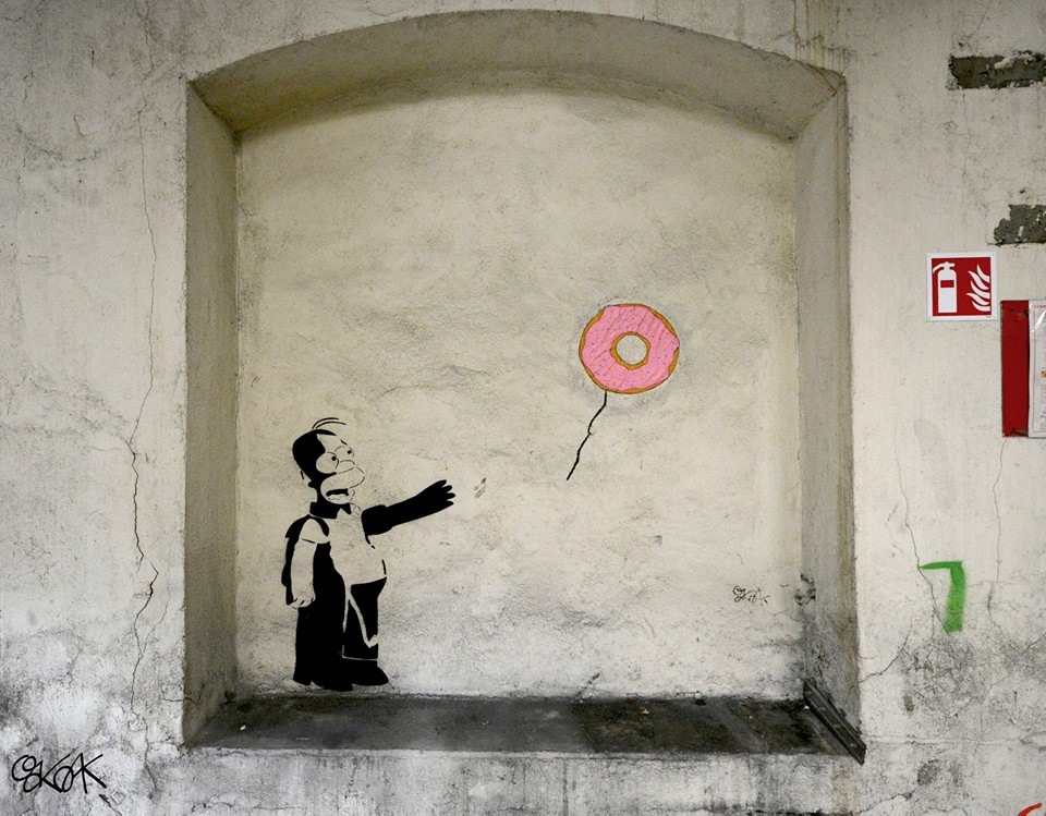 Street Art by Oakoak - Simpsons 2