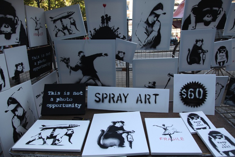 Banksy selling art