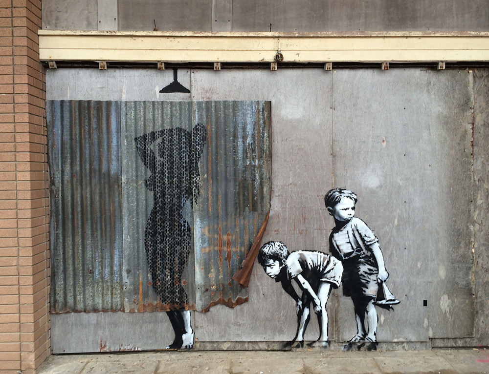 Street Art by Banksy and other artists in London, England - Dismaland 6