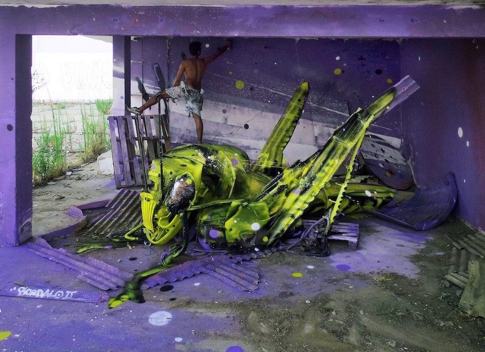 10 Street Art by Bordalo II in Lisbon, Portugal