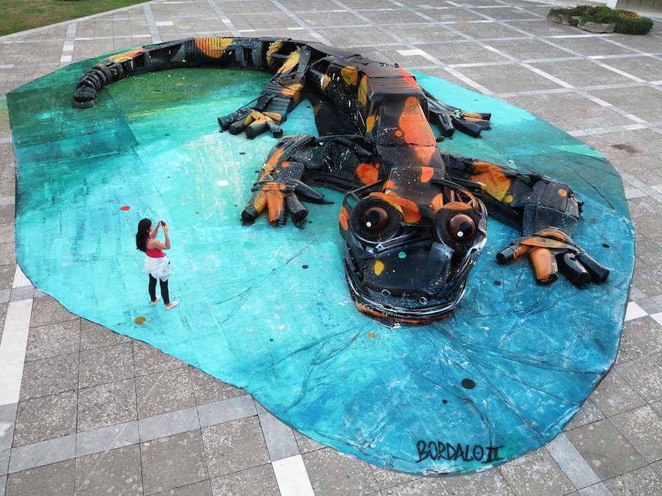 22 Street Art by Bordalo II in Agueda, Portugal 1
