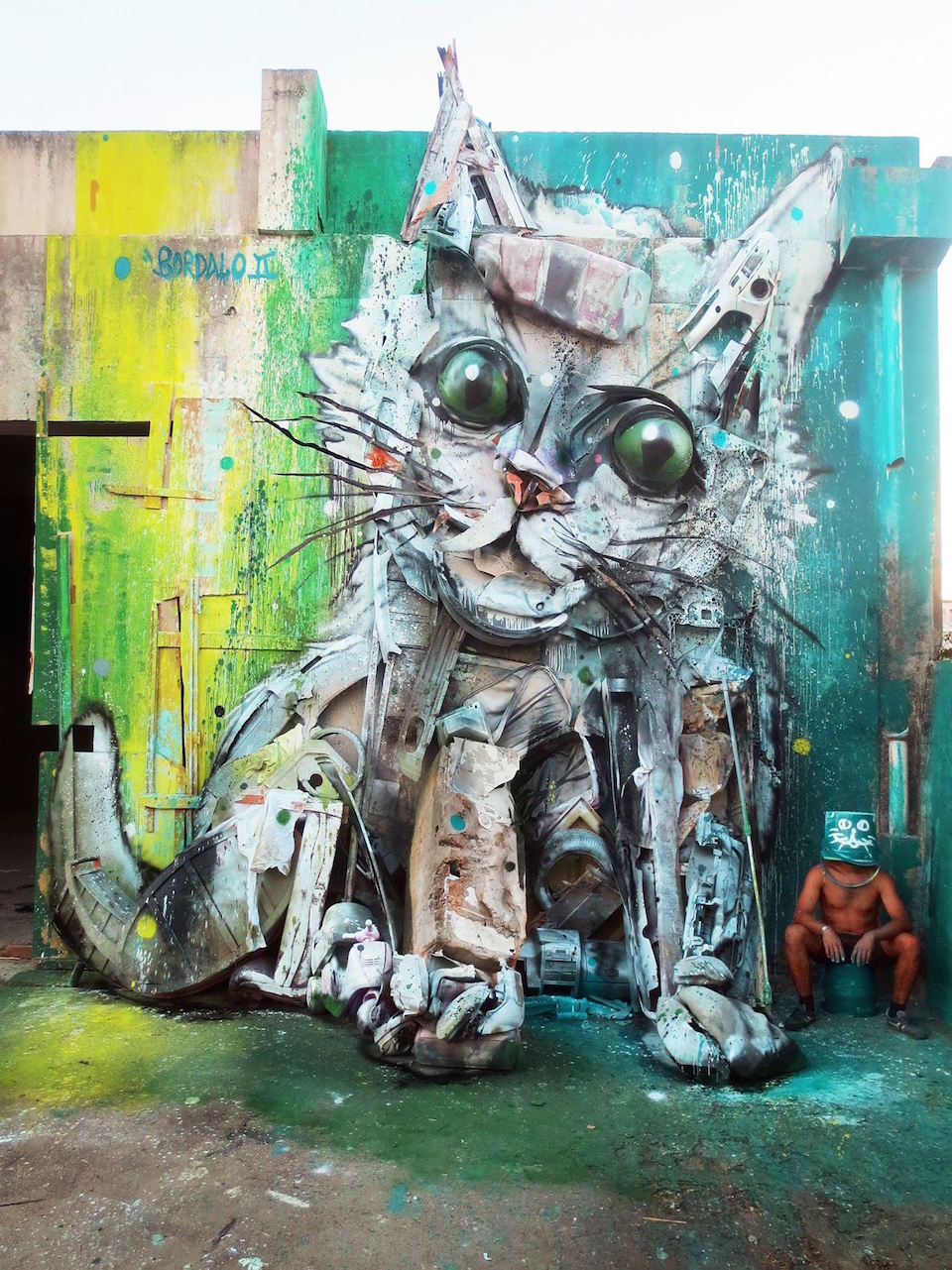 23 Street Art by Bordalo II in Lisbon, Portugal