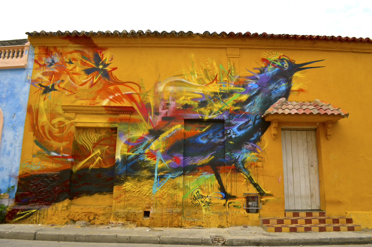 Graffiti by Yurika in Cartagena, Colombia 1