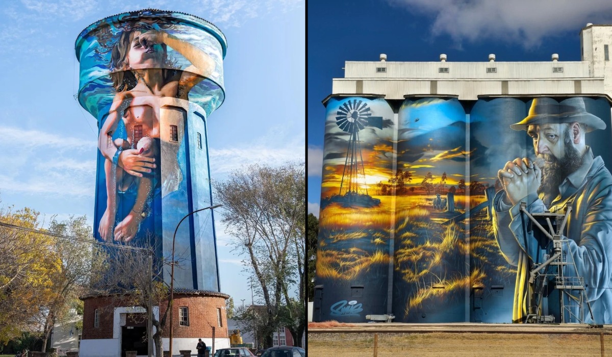 Giant silo, tank and tower murals that took over the horizon (15 Photos)