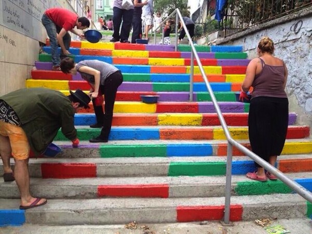 Street Art Color Steps in Turkey 5