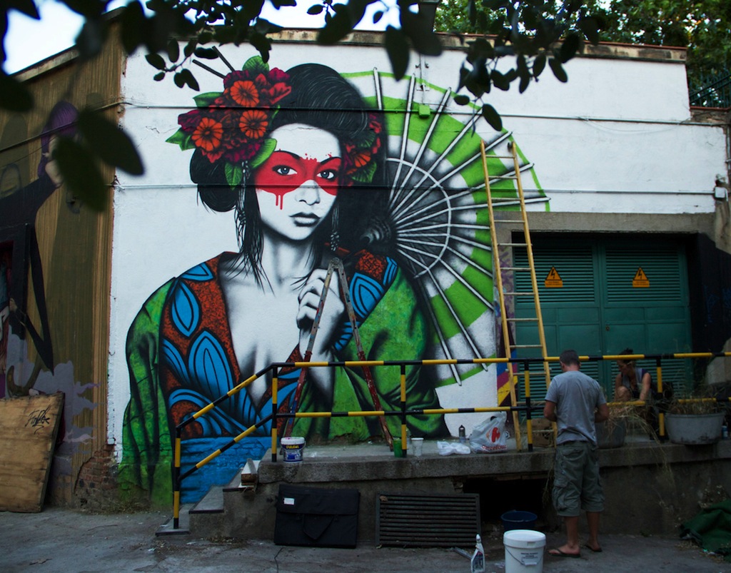 Street Art by Fin DAC in Madrid, Spain. Photo by Miss Kaliansky