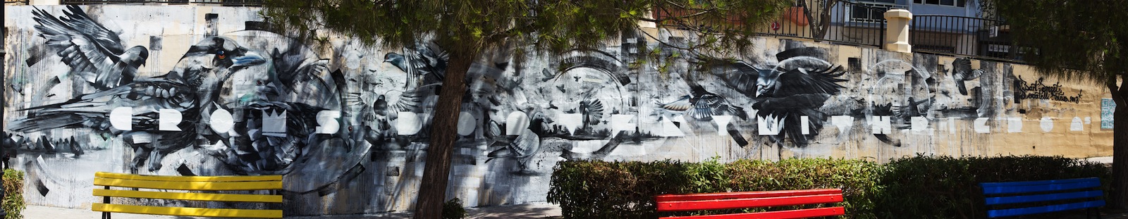 By Steve Locatelli and Smates at the Sliema Street Art Festival. Photo by Asperholm Productions in Sliema, Malta 2