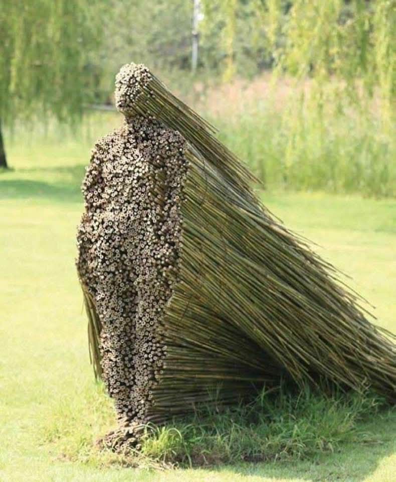 Close up of Stillness in Motion sculpture