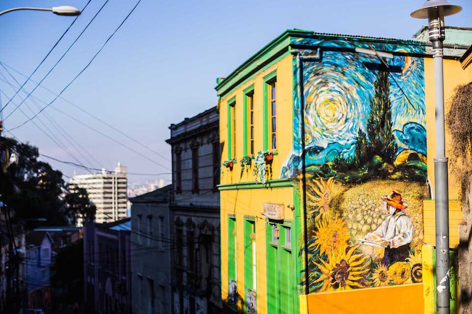 Van Gough - Street Art in Valparaíso, Chile