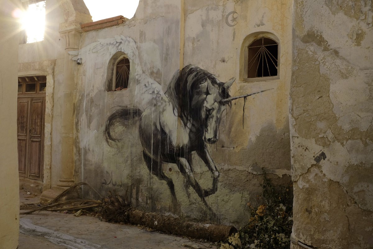 Hunt Her - Street Art by Faith47 in Tunisia