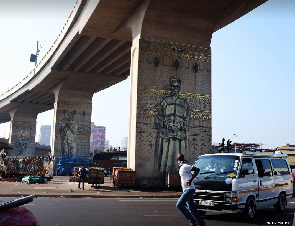 Street Art by Fait47 in Durban, South Africa 4