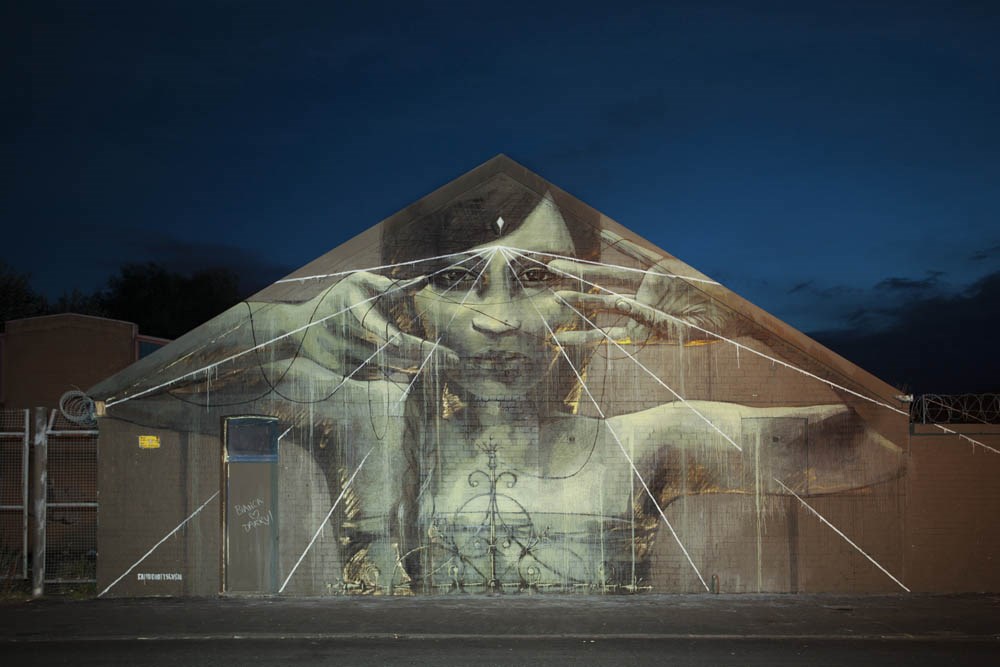 Street Art by Faith47 in Glasgow, Scotland