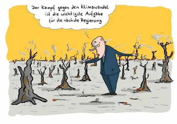 Merz steht im Wald