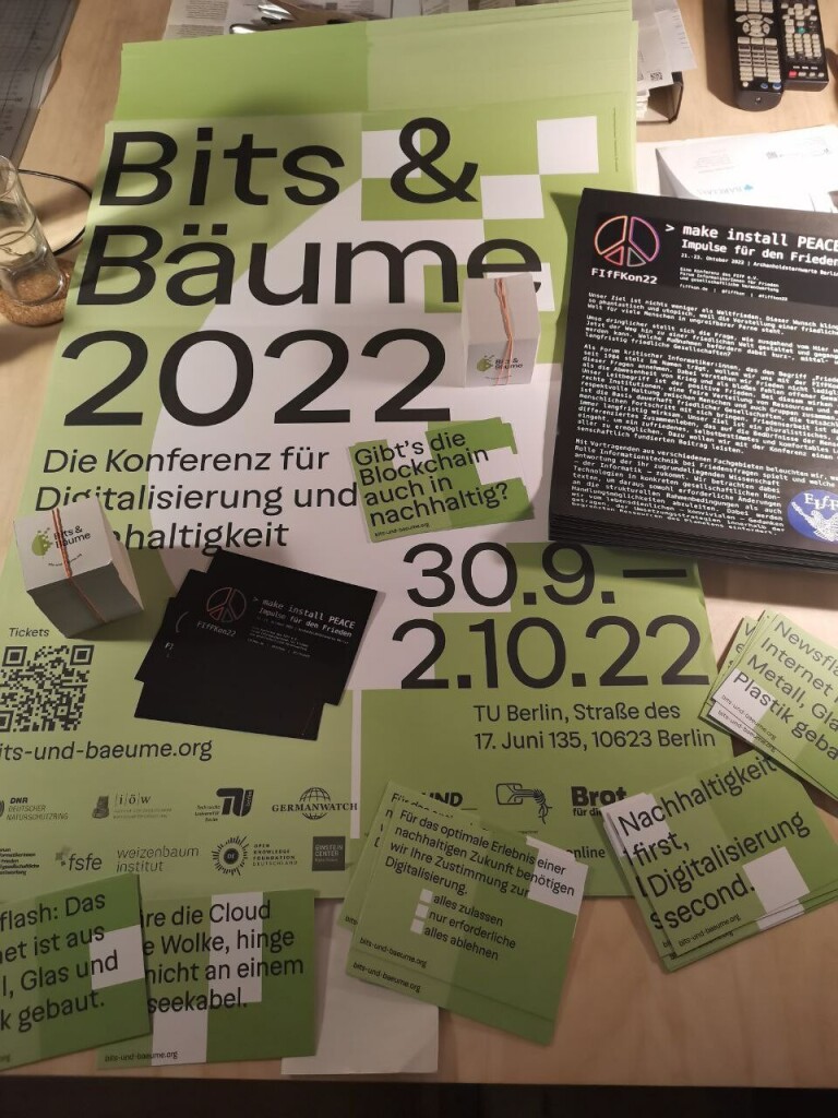 Mobimaterial  für die #BitsundBaeume22  #FIfFKon22  