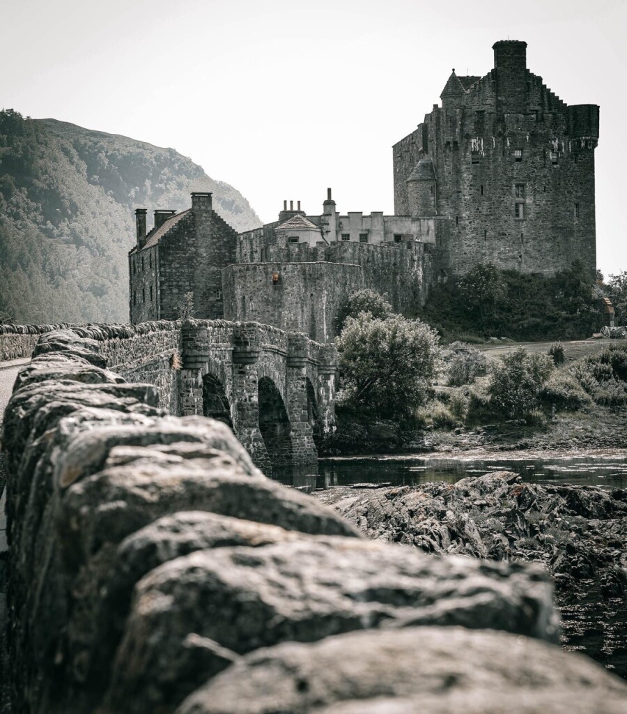 A filtered photo of Eilean Donan Castle, Scotland 