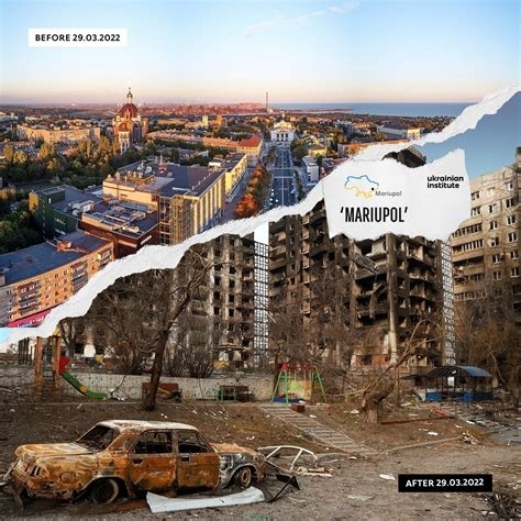 Mariupol before and after Russian invasion