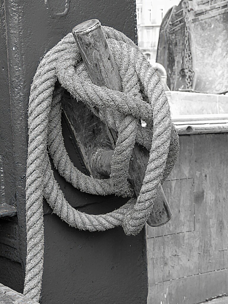 Check out this photograph / digital artwork that would look great framed and hanging on your wall in your home or office or produced on a variety of products.

Mono conversion of my original photograph showing old rope tied up in a harbour.

https://pixels.com/featured/all-tied-up-mono-john-hughes.html

#BuyIntoArt #ayearforart  #macro #MacroPhotography #chain #rust #mono #blackandwhite 