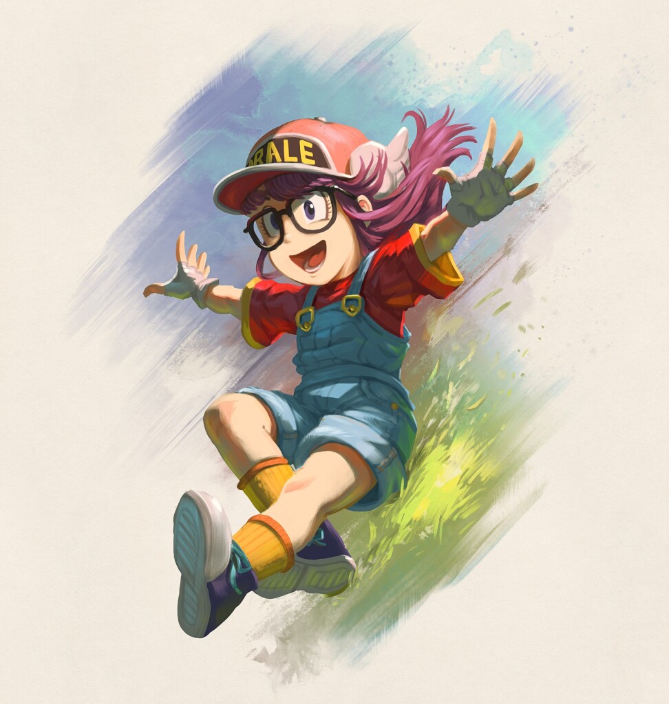 A fan-art I painted of Arale, dr.Slump.