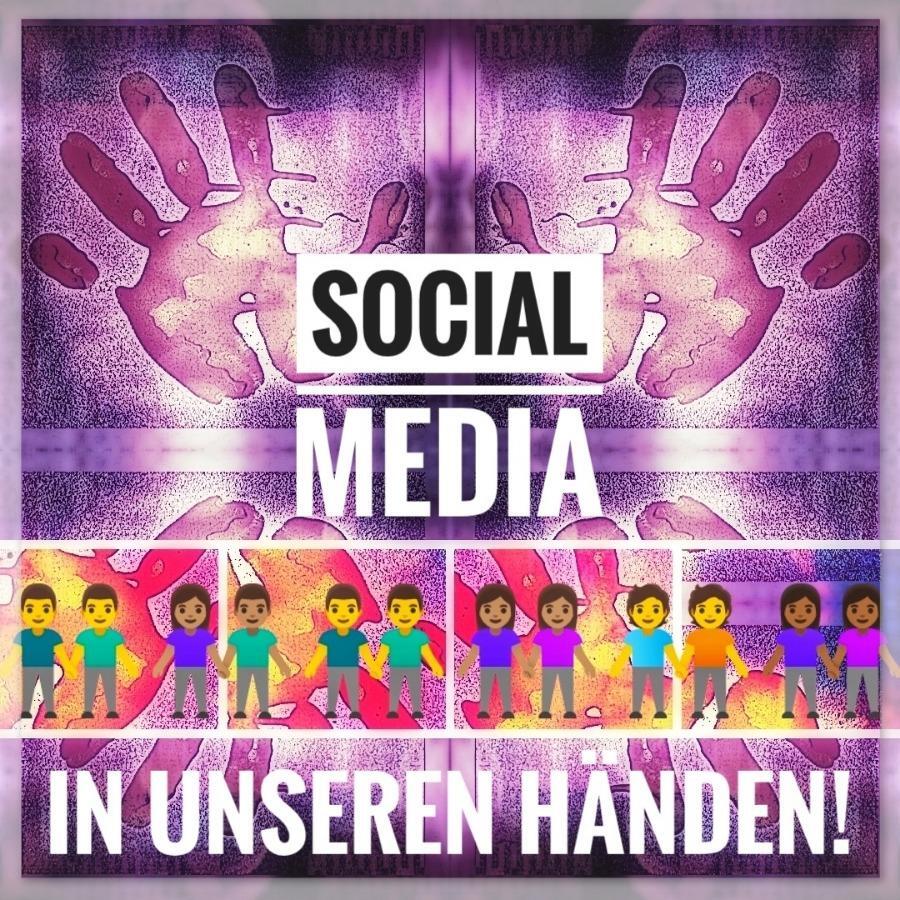 Ein bunte Collage

Hauptaussage: "Social Media in unseren Händen"